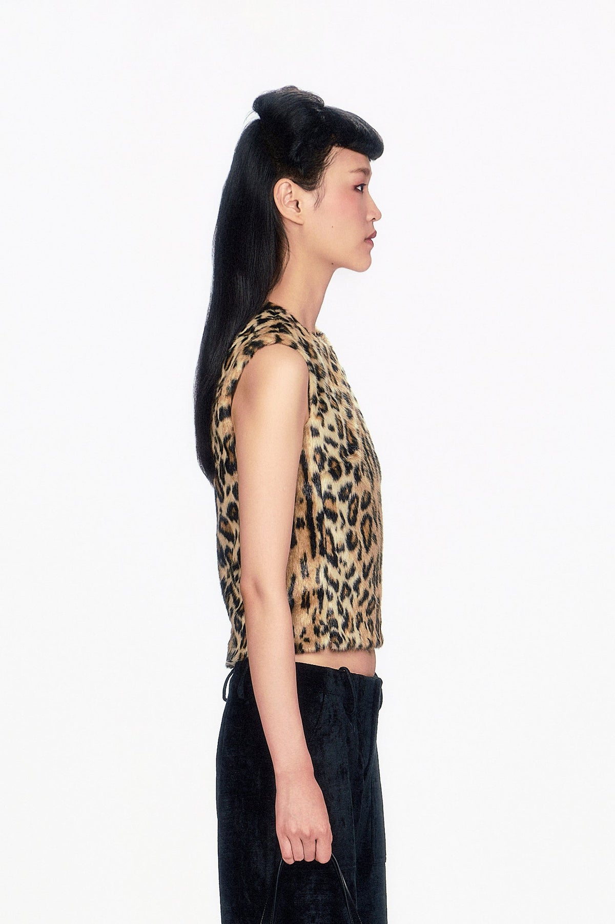 Faux Leopard Sleeveless Top | Anna Sui