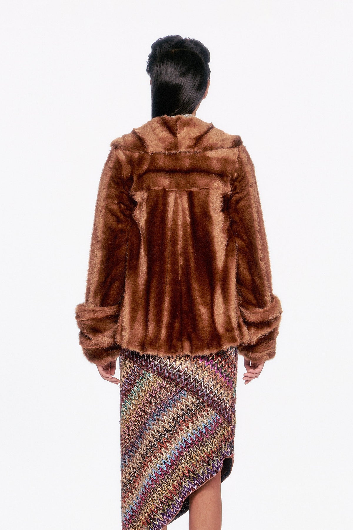 Faux Mink Swing Coat | Anna Sui