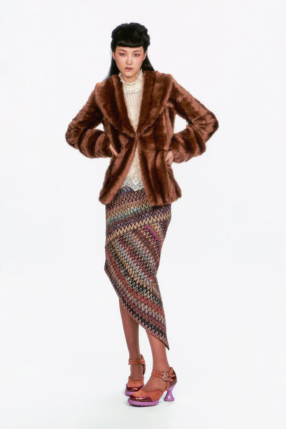 Faux Mink Swing Coat | Anna Sui