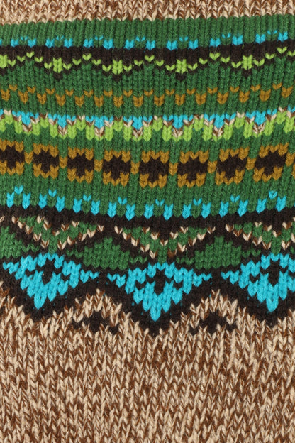 Fair Isle Sweater - Teal | Anna Sui