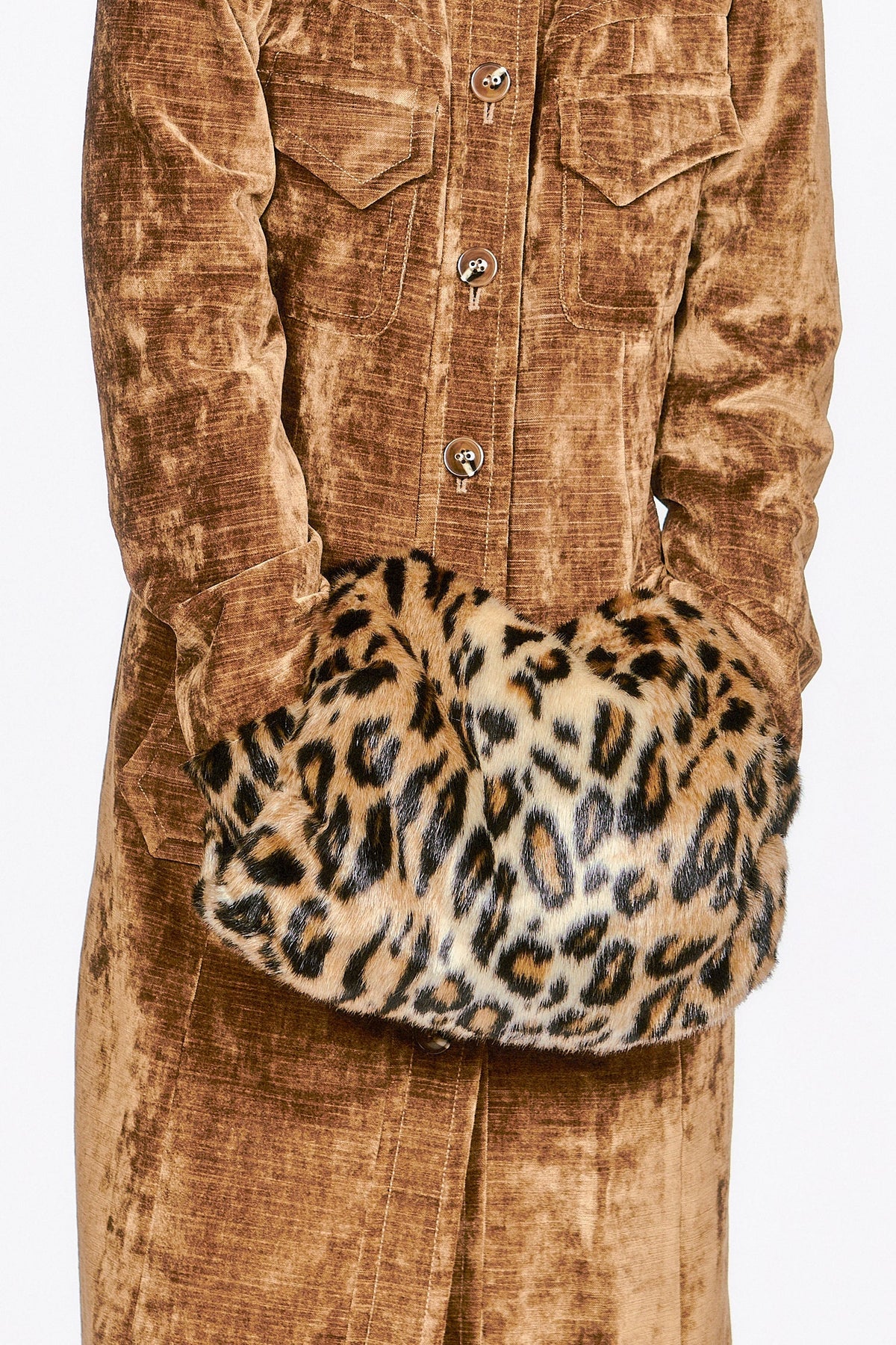 Faux Leopard Muff | Anna Sui