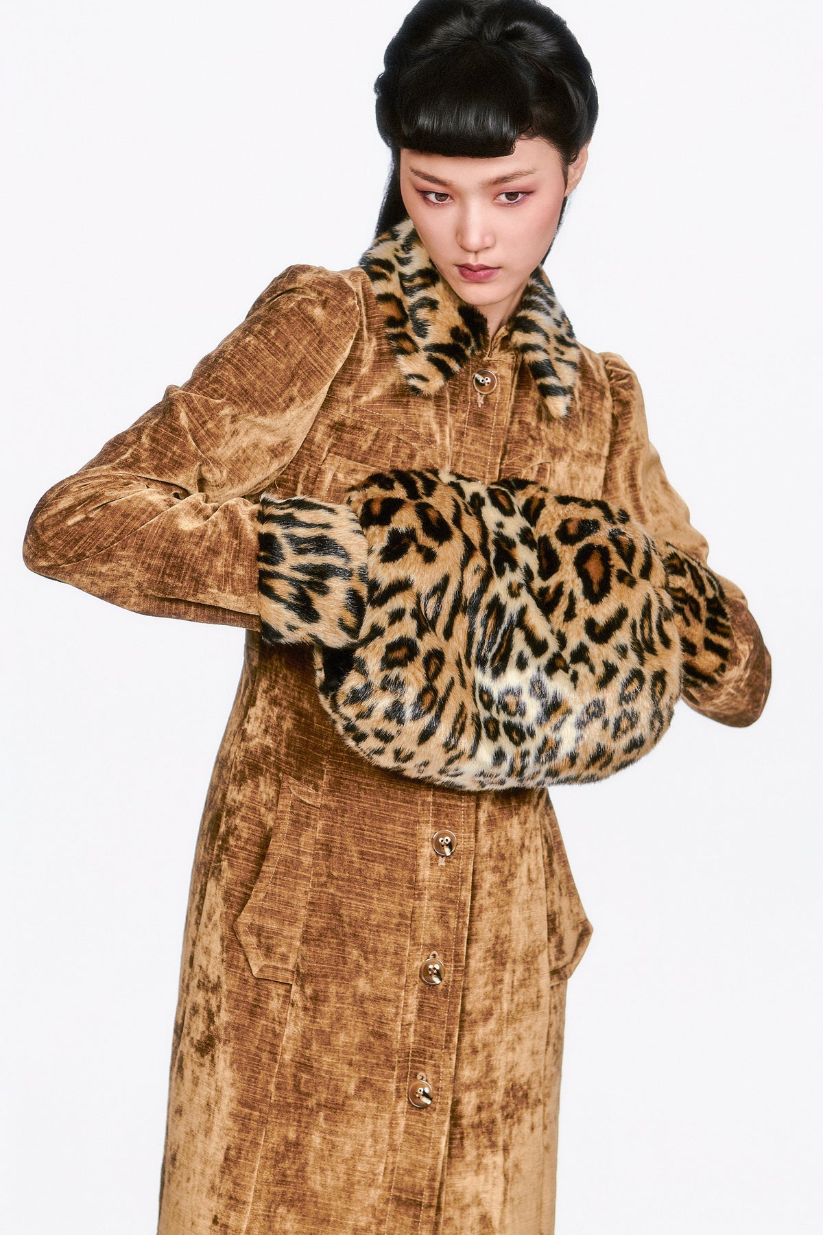 Faux Leopard Muff | Anna Sui