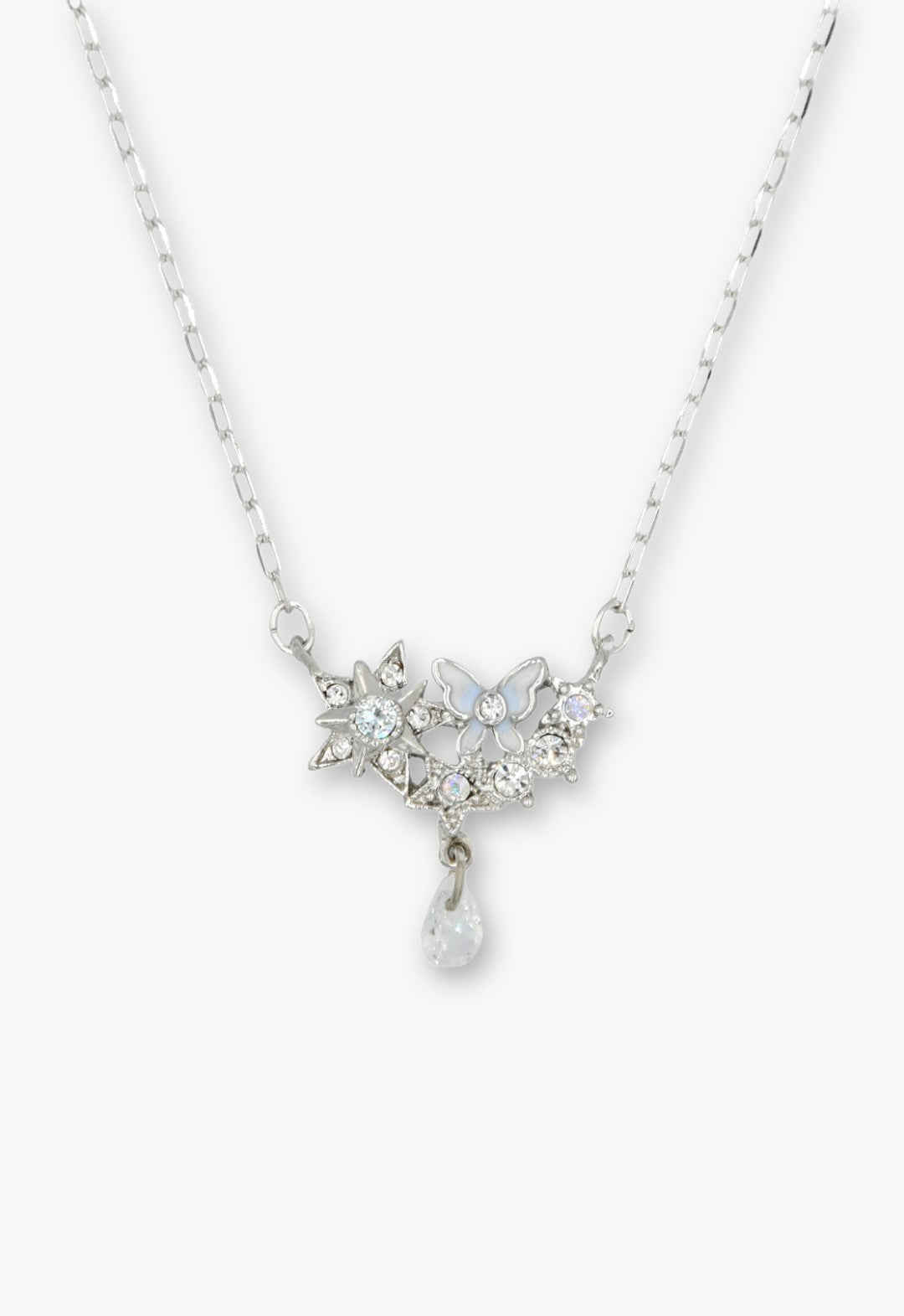 Silver Star Butterfly Necklace | Anna Sui