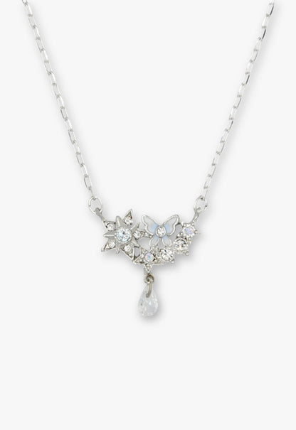 Silver Star Butterfly Necklace | Anna Sui