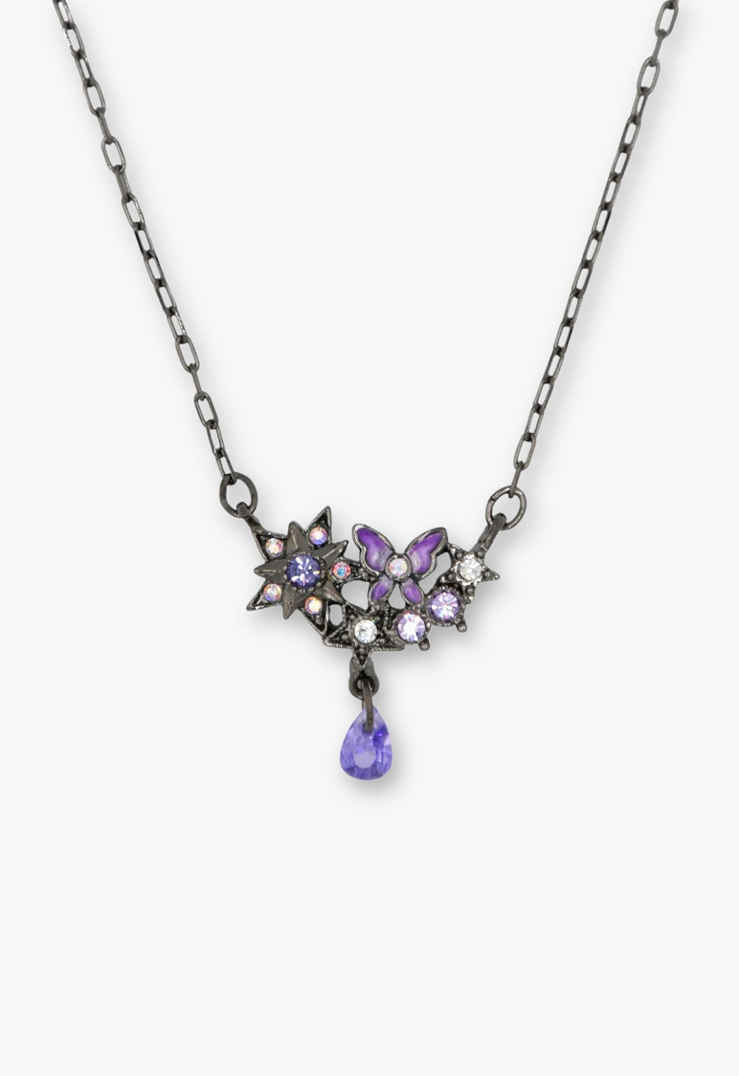 Midnight Amethyst Butterfly Necklace | Anna Sui