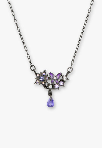Midnight Amethyst Butterfly Necklace | Anna Sui