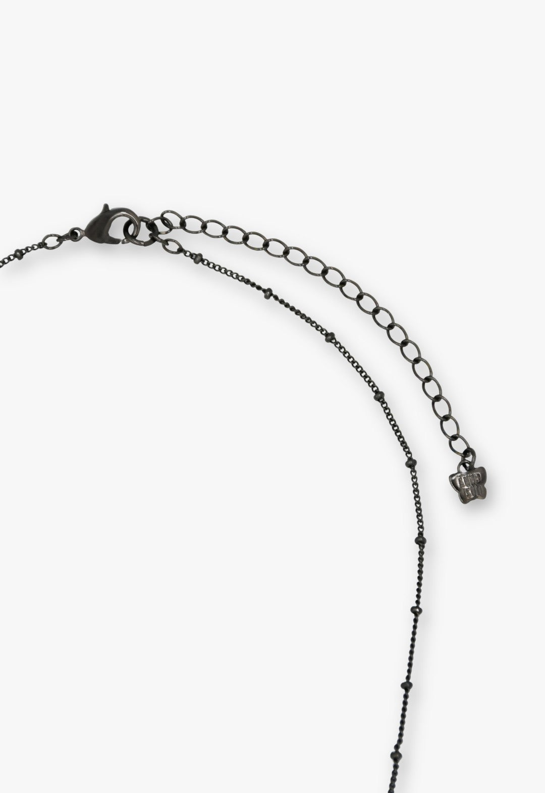 Lucky Cat Flower Necklace- Gunmetal | Anna Sui
