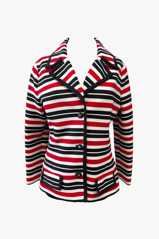 Vintage Butte Knit Striped Blazer | Anna Sui