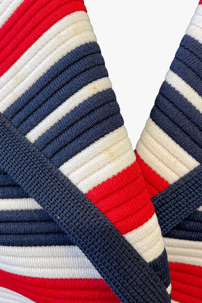 Vintage Butte Knit Striped Blazer | Anna Sui