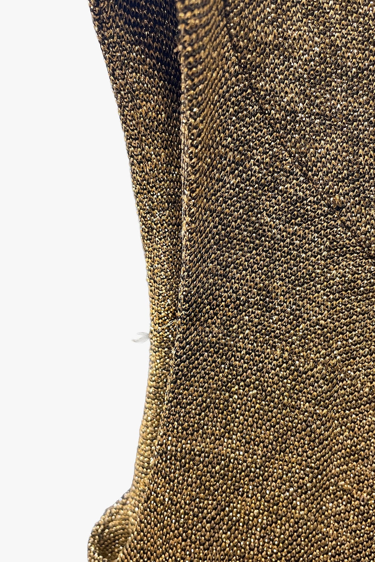 Vintage 60's Gold Metallic Knit Beaded Dress by Irene for D.D. Marsh Originals | Anna Sui