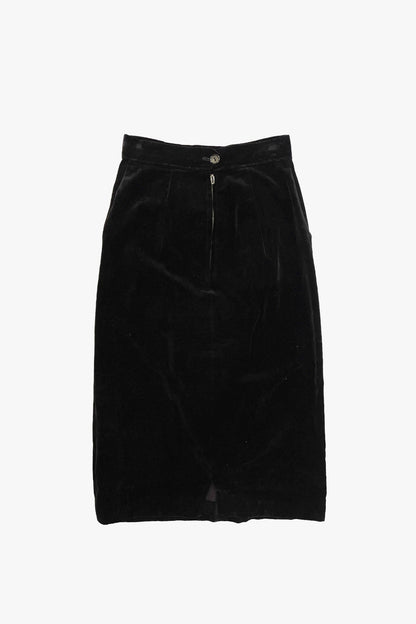 Vintage Velvet Embroidered Mini Skirt | Anna Sui