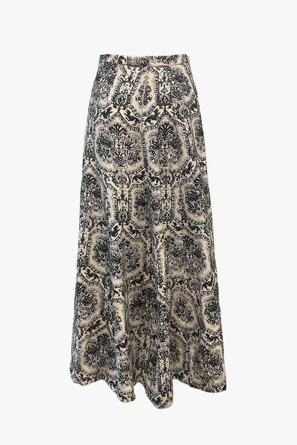 Vintage Wallpaper Print Skirt | Anna Sui