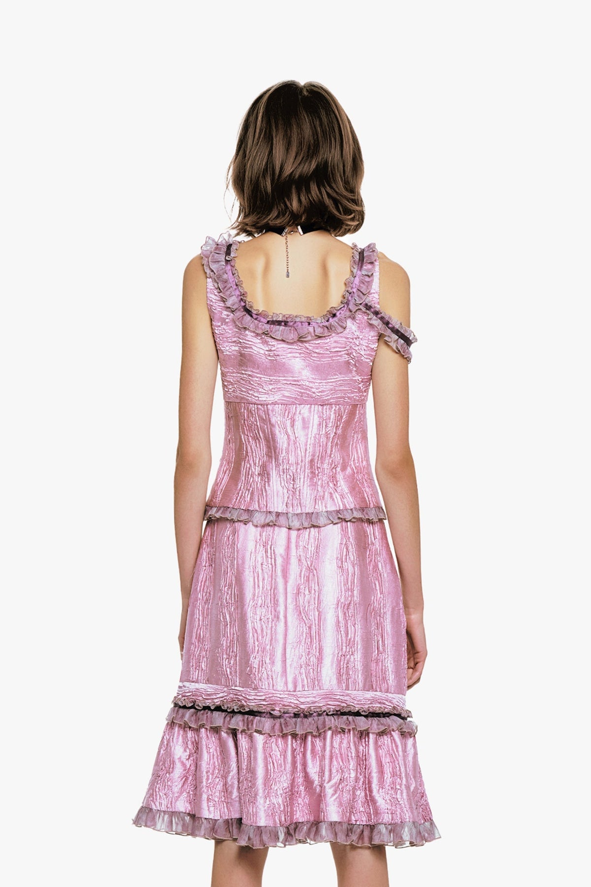 Crushed Satin Bow Top | Anna Sui