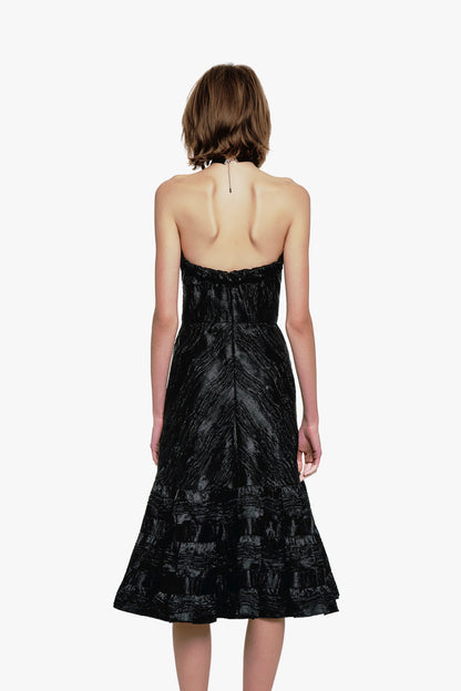 Crushed Satin Sweetheart Dress | Anna Sui