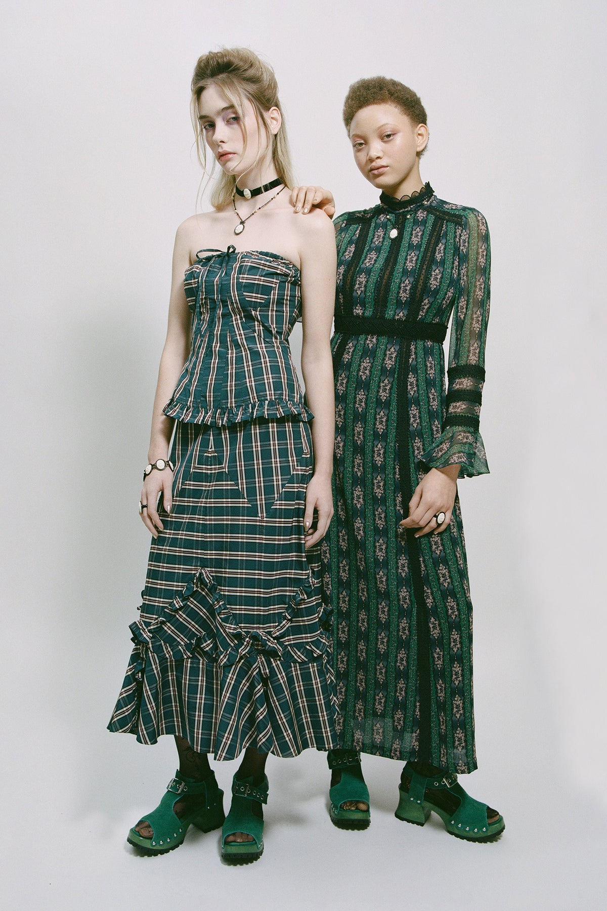 Cameo Stripe Print Maxi Dress | Anna Sui