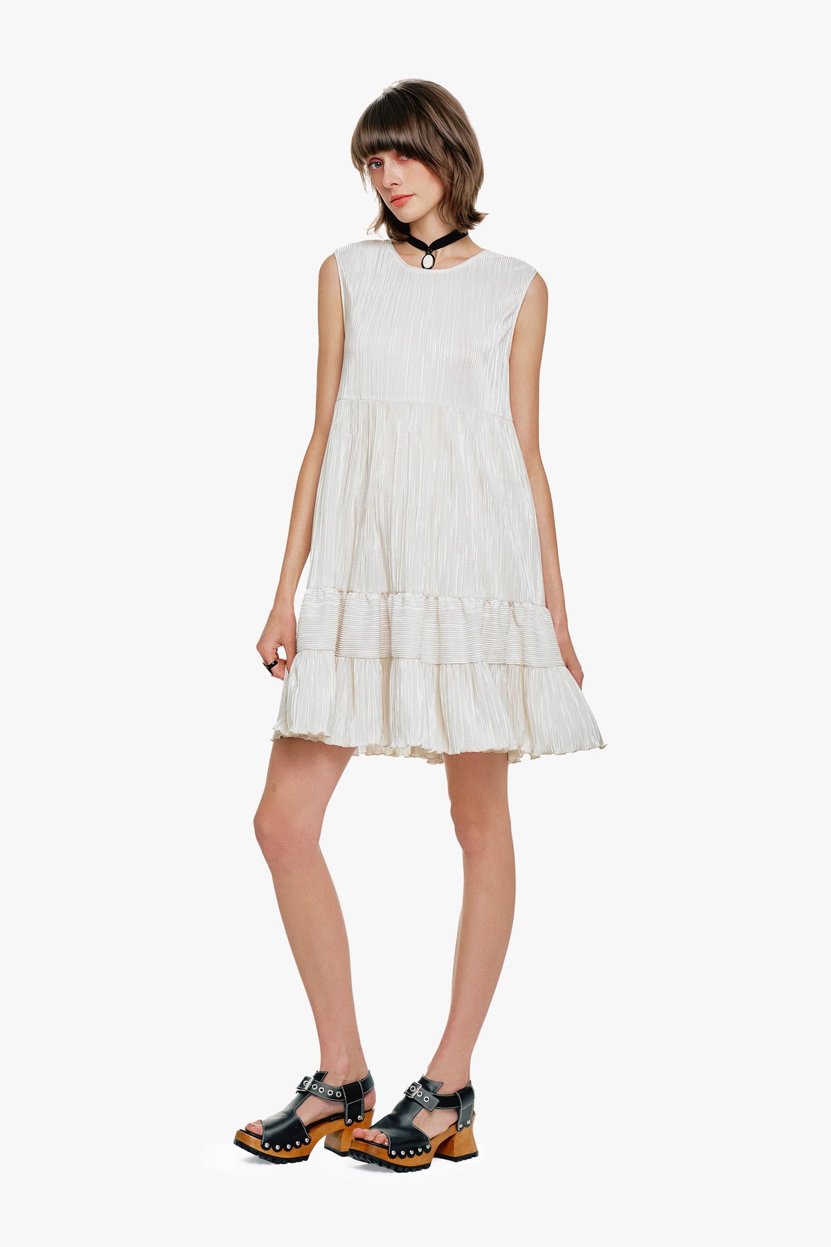 Plissé Babydoll Dress | Anna Sui