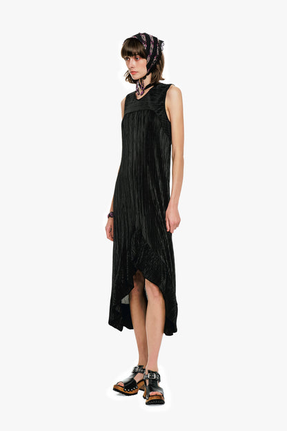 Plissé Hi-Low Dress | Anna Sui