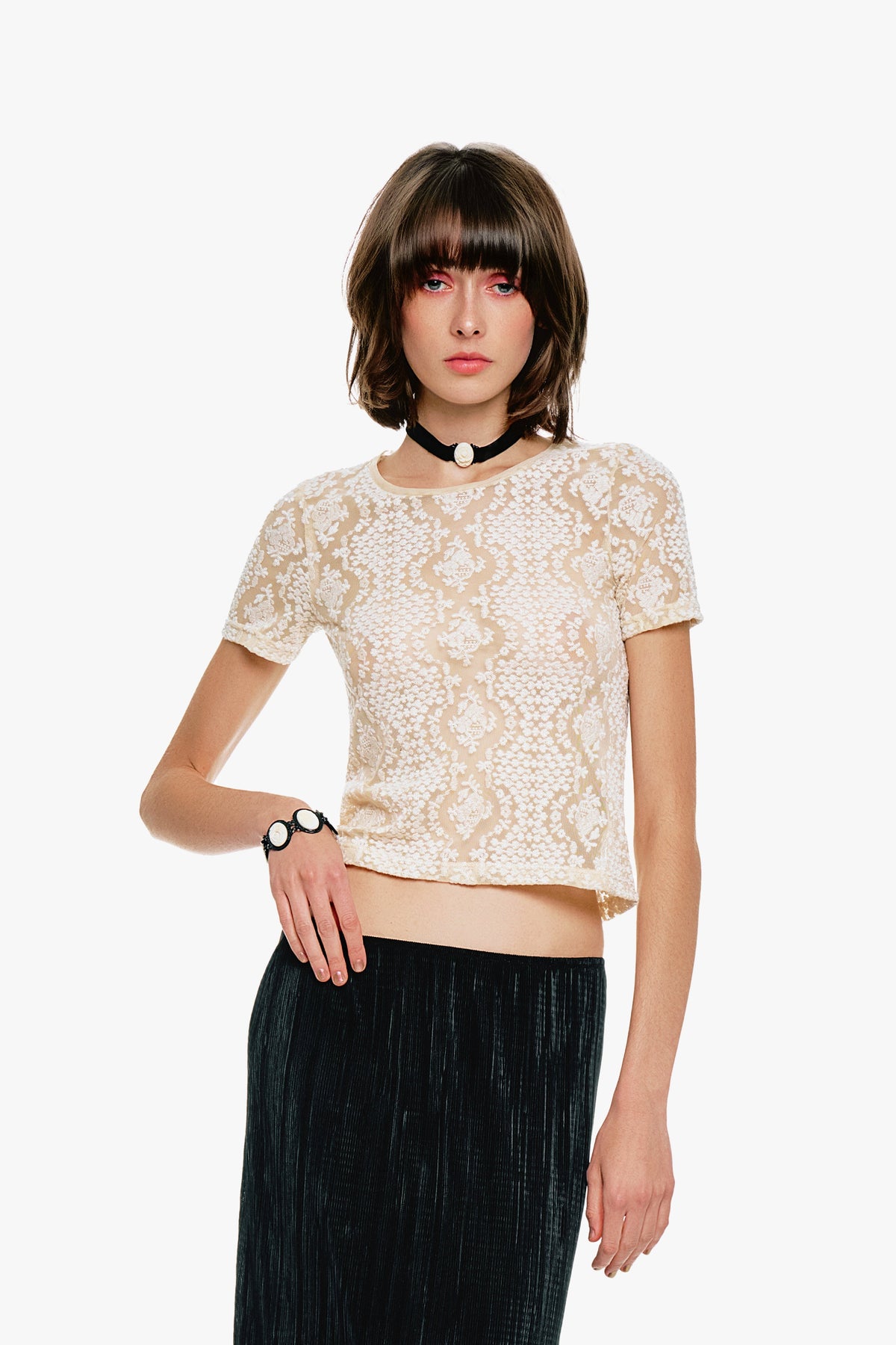 Victorian Lace T-Shirt | Anna Sui