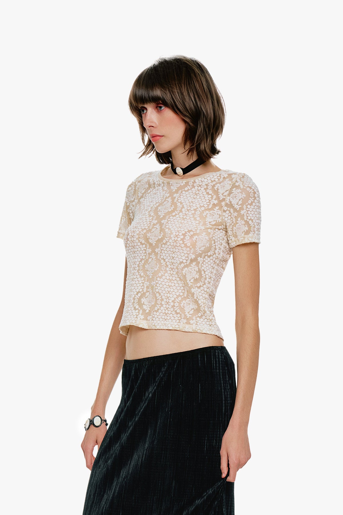 Victorian Lace T-Shirt | Anna Sui