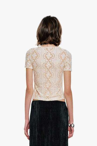 Victorian Lace T-Shirt | Anna Sui