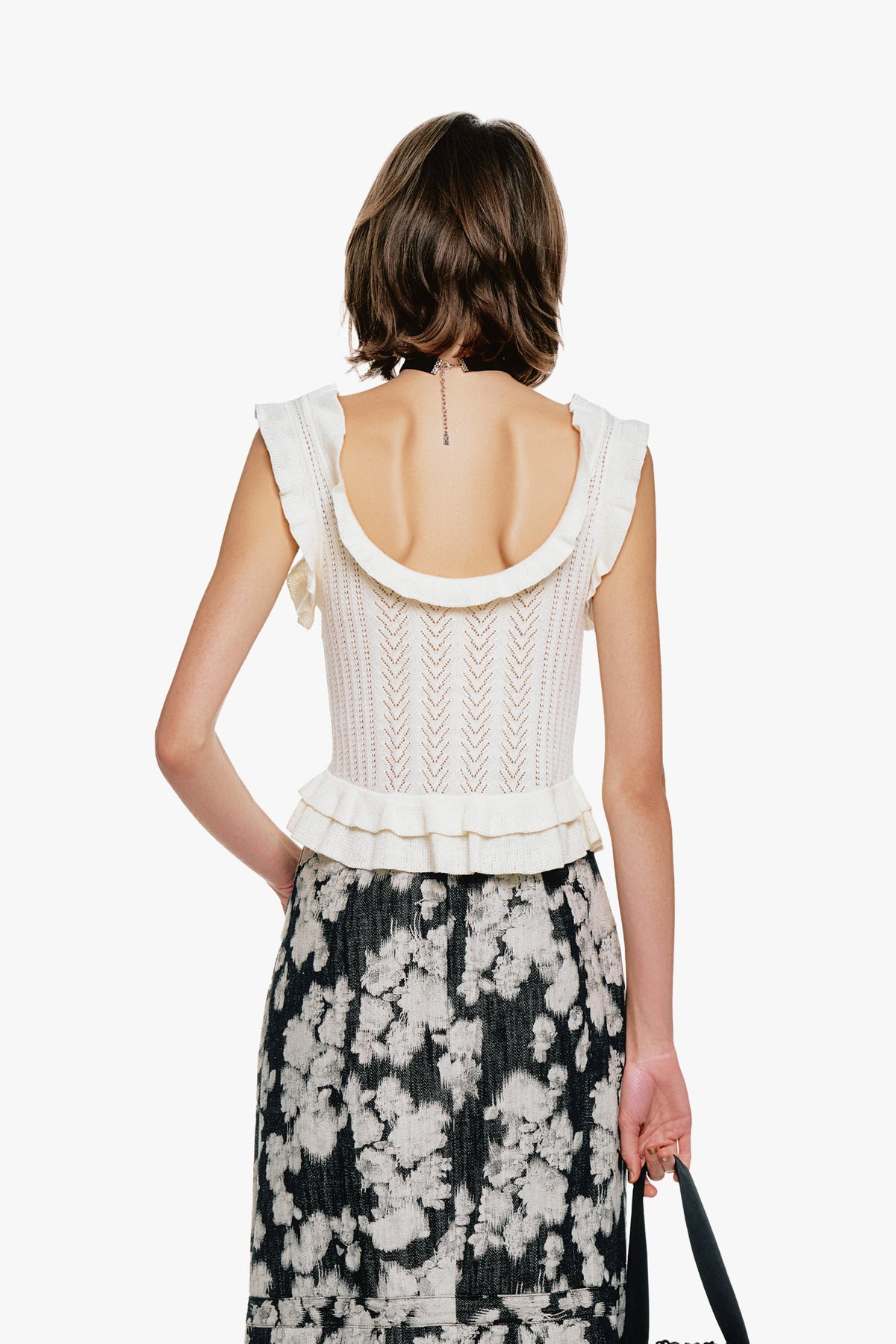 Victorian Pointelle Knitwear Camisole - Cream | Anna Sui