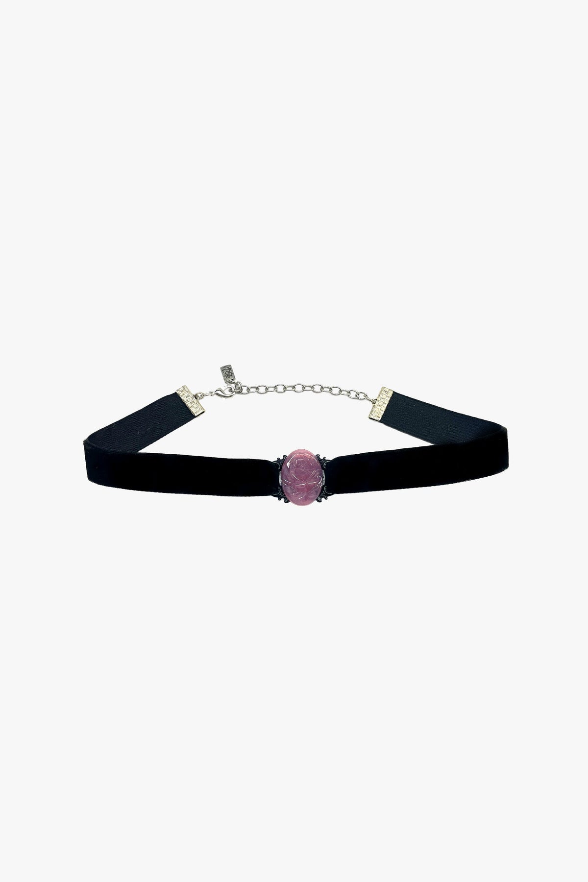 Oval Rose Choker - Dusty Rose | Anna Sui