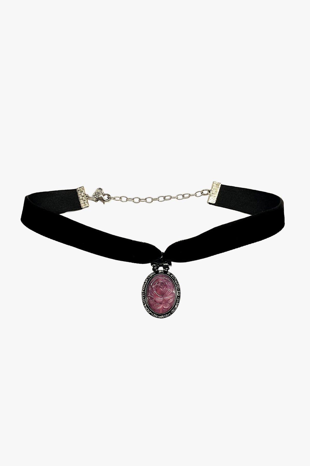 Rose Drop Choker Necklace - Dusty Rose | Anna Sui