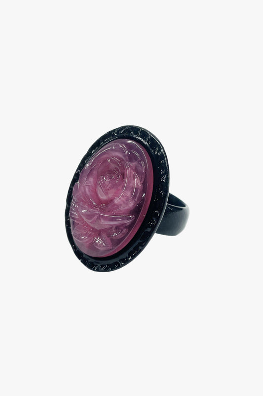 Carved Rose Ring - Dusty Rose | Anna Sui