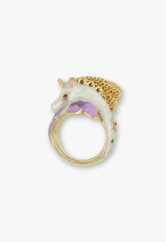 Enchanted Unicorn Ring - Ivory | Anna Sui