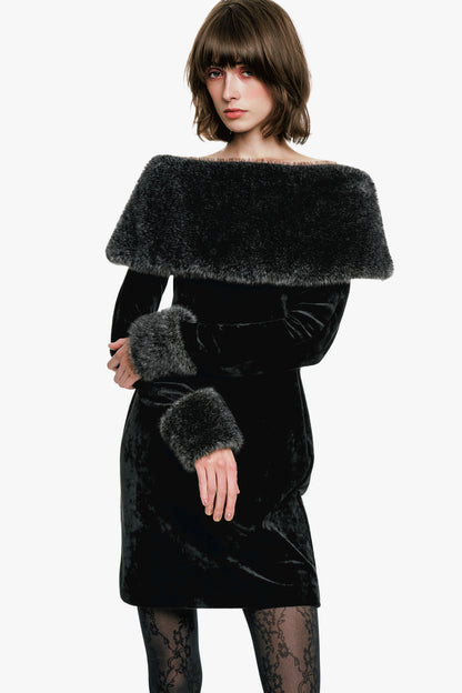 Stretch Velour Dress | Anna Sui