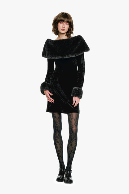 Stretch Velour Dress | Anna Sui