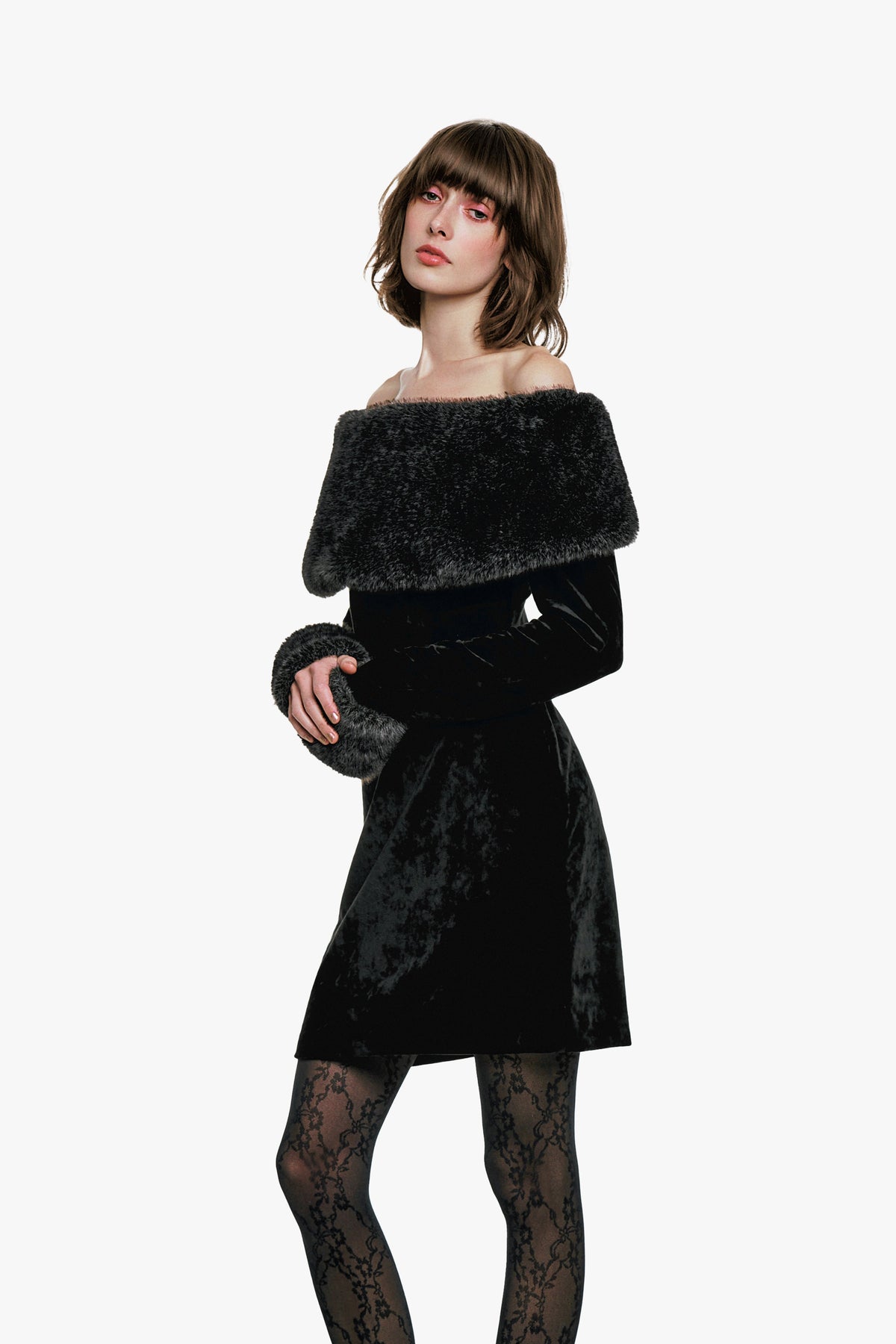 Stretch Velour Dress | Anna Sui