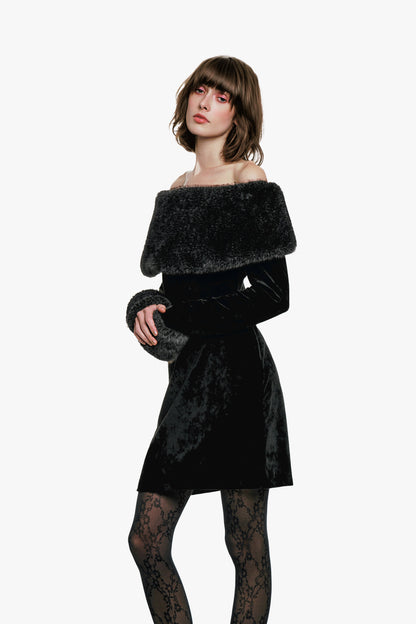 Stretch Velour Dress | Anna Sui