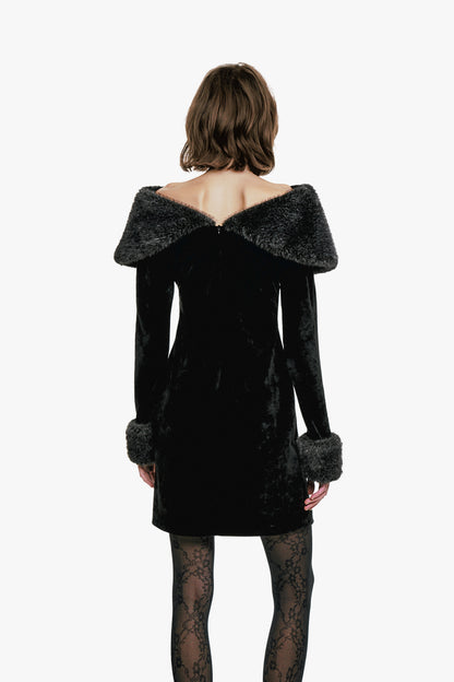 Stretch Velour Dress | Anna Sui