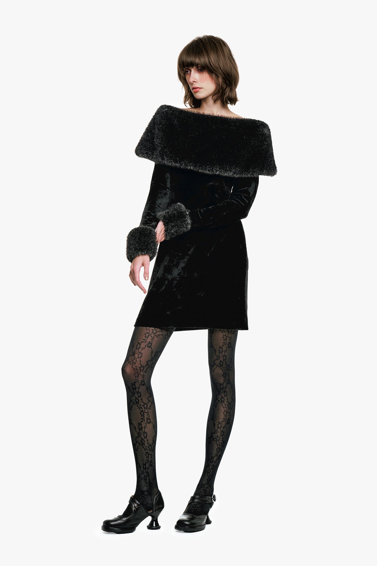 Stretch Velour Dress | Anna Sui