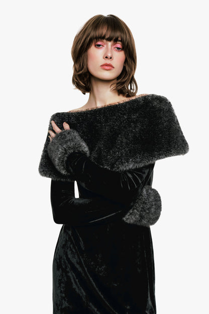 Stretch Velour Dress | Anna Sui
