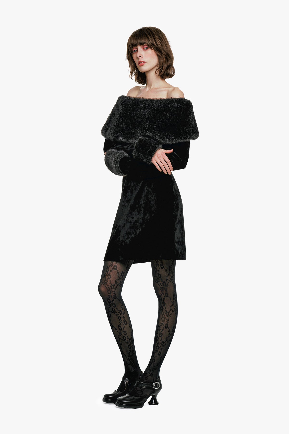 Stretch Velour Dress | Anna Sui