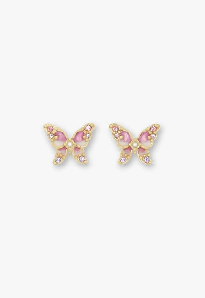 Shining Butterfly Earrings - Pink Gold | Anna Sui