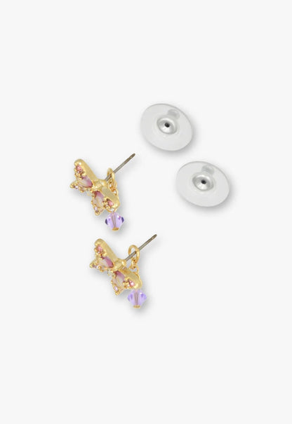 Shining Butterfly Earrings - Pink Gold | Anna Sui