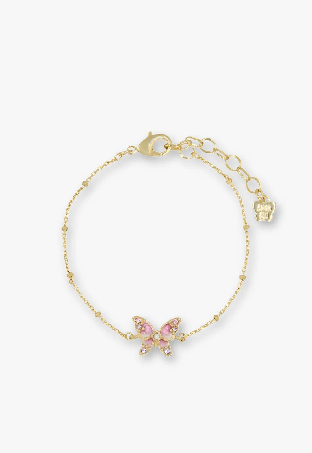 Shining Butterfly Bracelet - Pink Gold | Anna Sui