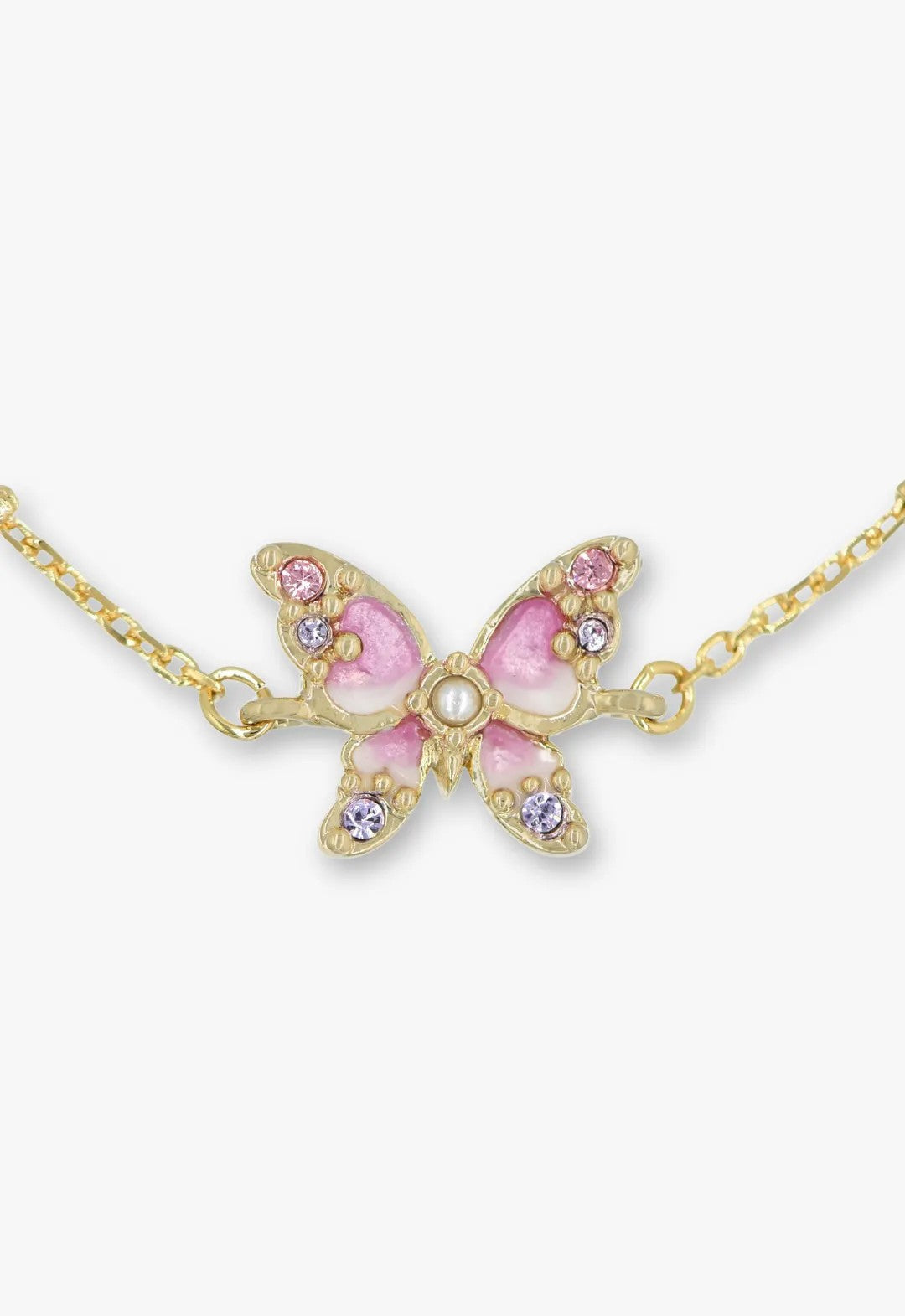 Shining Butterfly Bracelet - Pink Gold | Anna Sui