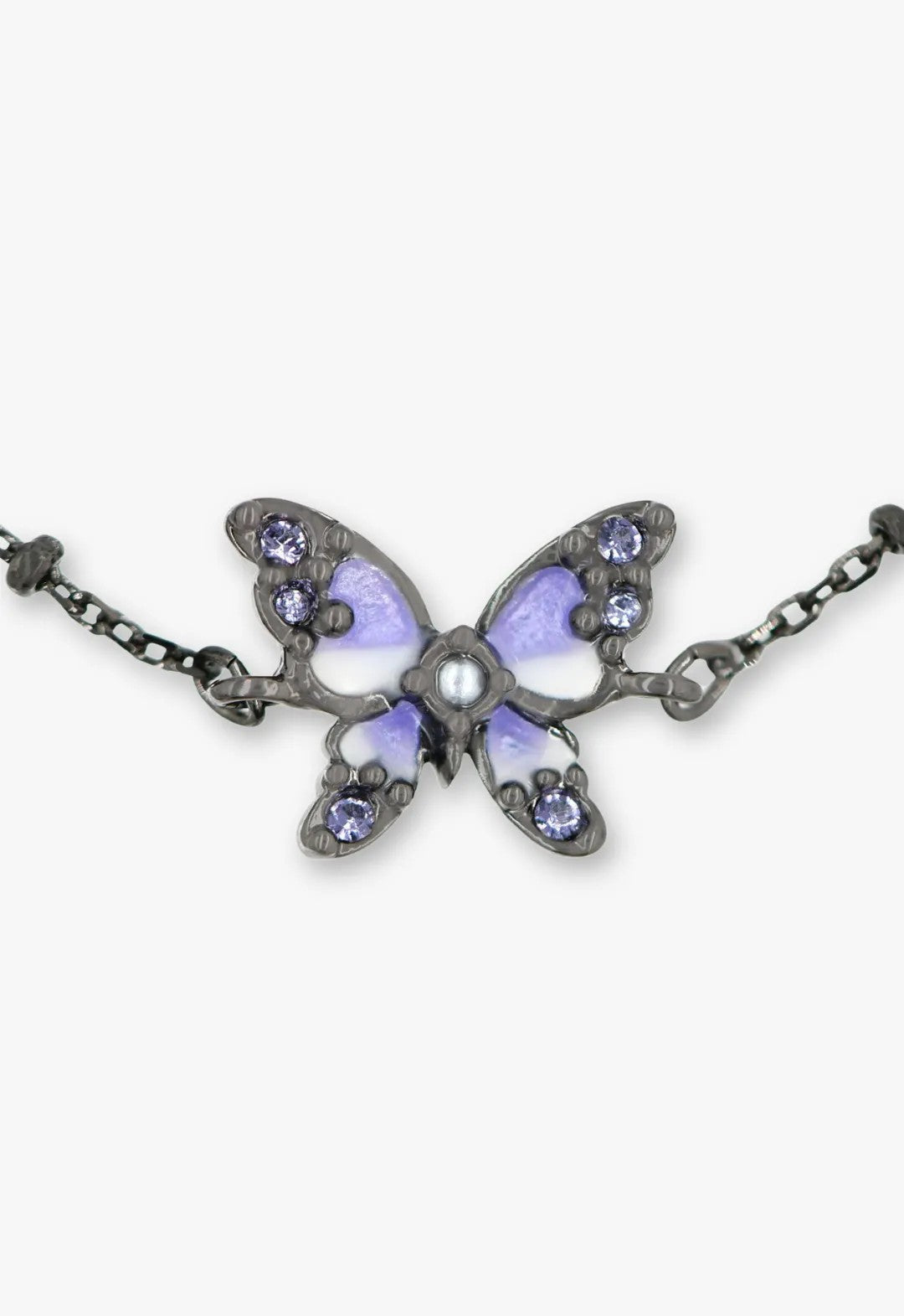 Shining Butterfly Bracelet - Purple Gunmetal | Anna Sui