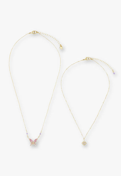 Shining Butterfly Necklace - Pink Gold | Anna Sui