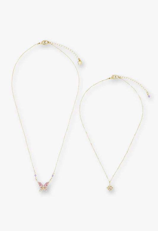 Shining Butterfly Necklace - Pink Gold | Anna Sui