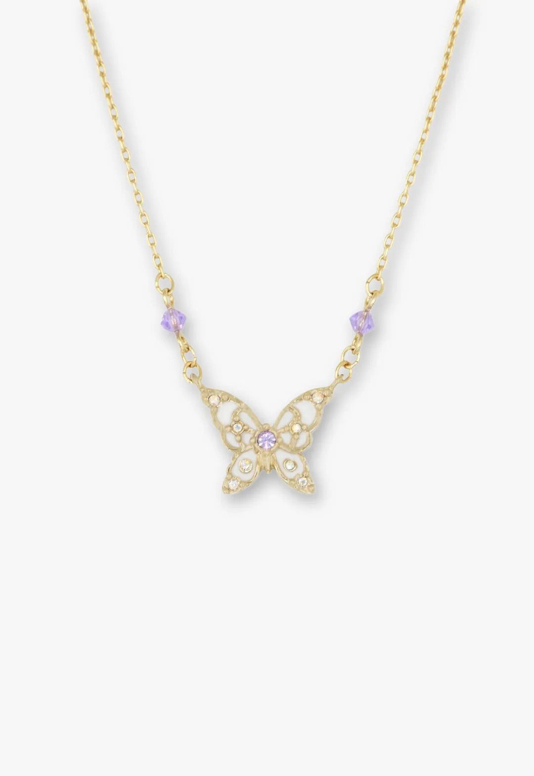 Shining Butterfly Necklace - Pink Gold | Anna Sui