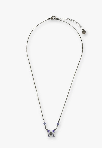 Shining Butterfly Necklace - Purple Gunmetal | Anna Sui