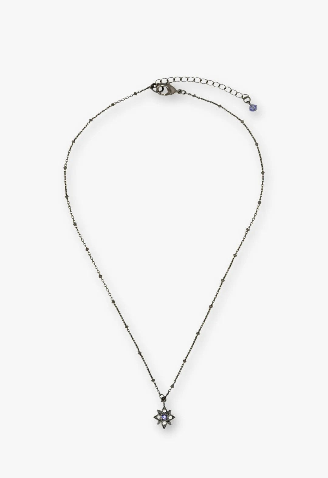 Shining Butterfly Necklace - Purple Gunmetal | Anna Sui