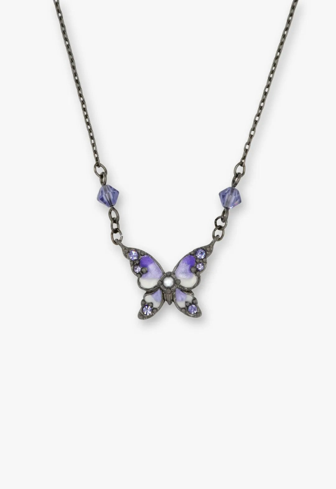 Shining Butterfly Necklace - Purple Gunmetal | Anna Sui