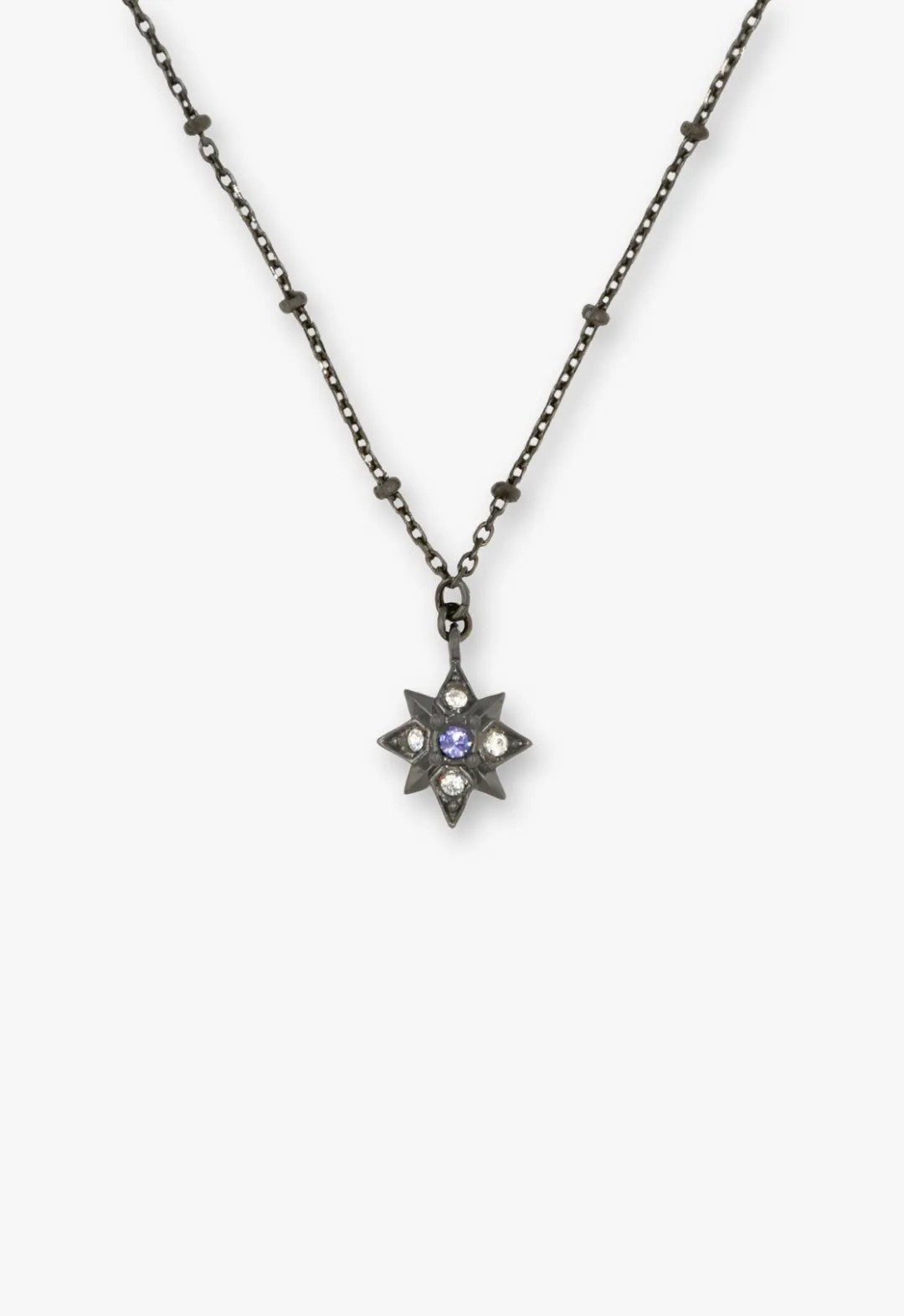 Shining Butterfly Necklace - Purple Gunmetal | Anna Sui