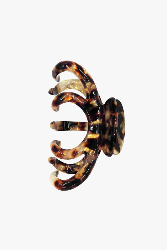 Jumbo Golden Tortoise Shell Hair Jaw | Anna Sui